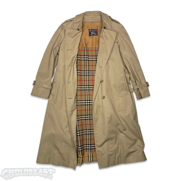 Burberry Jackets & Coats Vtg 8s 90s Burberrys Nova Check Fully Wool